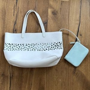 Faux Leather Tote Bag